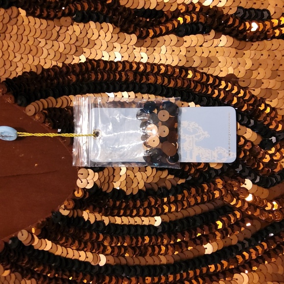 💥New💥TRACY REESE🥳Host Pick🥳 Copper Sequin Shift Dress - Picture 3 of 6